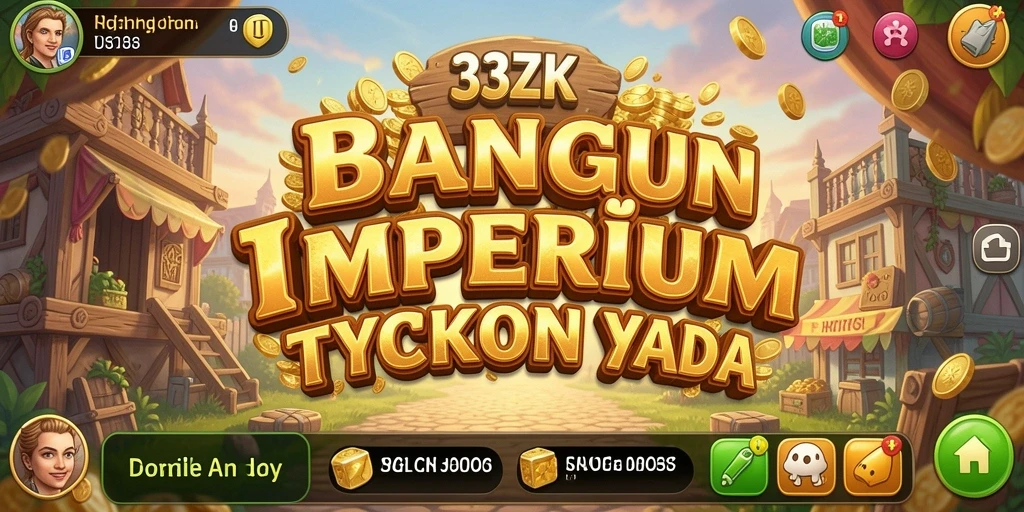 Screenshot gameplay 33ZK yang menunjukkan membangun bisnis Tycoon.