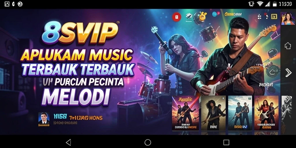 Screenshot utama 8SVIP menampilkan pengalaman bermain musik yang mengasyikkan.