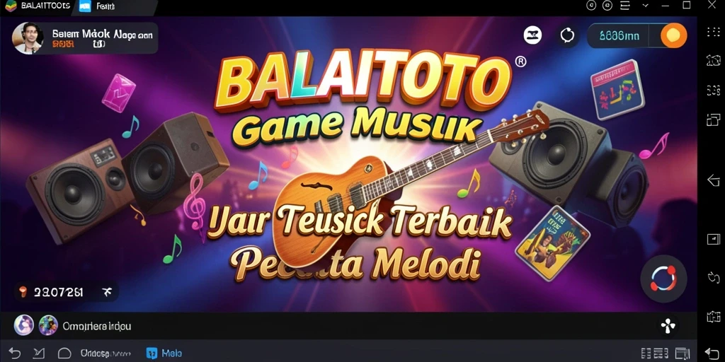 Tampilan gameplay menarik dari BALAITOTO dengan berbagai lagu.