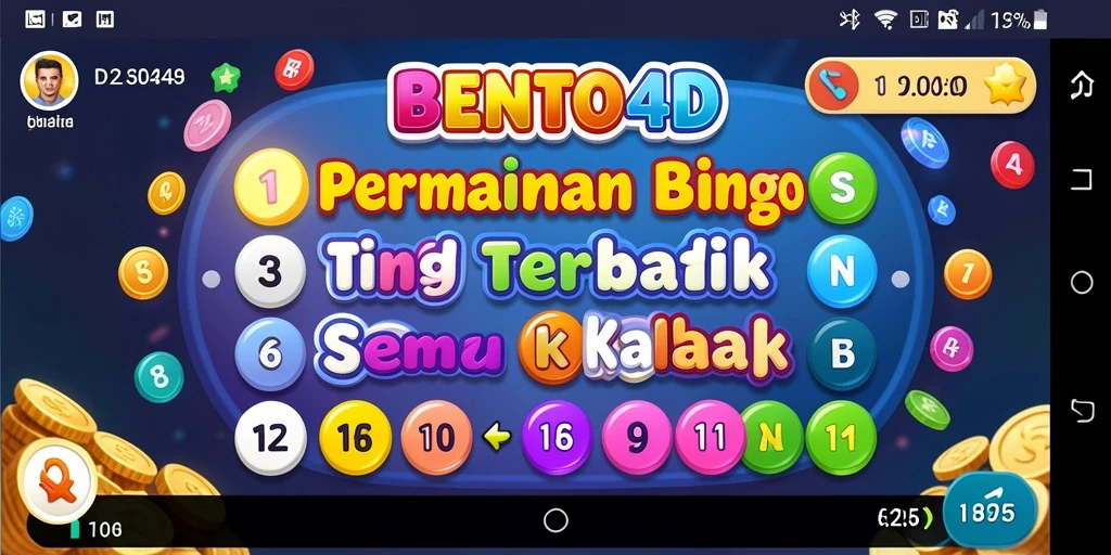 Tampilan permainan Bingo yang interaktif dan memikat.