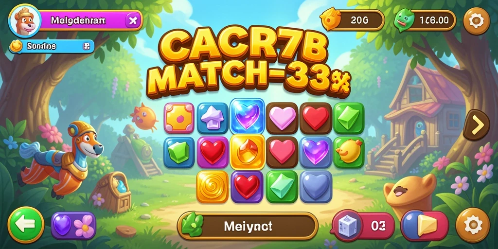Tampilan gameplay seru CACOR78 dengan tantangan Match-3.