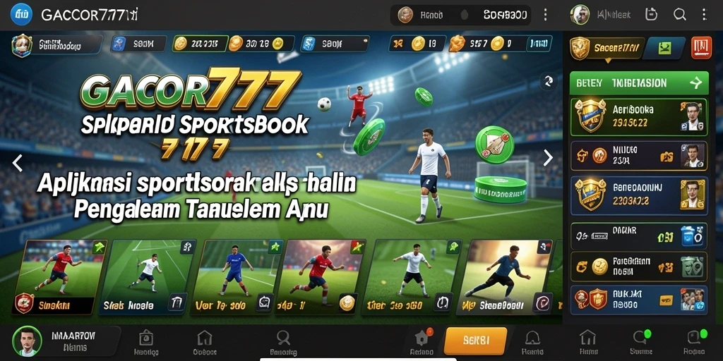 Tampilan utama GACOR777 menampilkan berbagai opsi taruhan yang menarik.