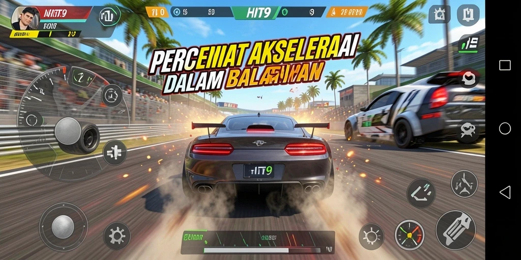 Tampilan mendebarkan dari balapan seru di HIT9.