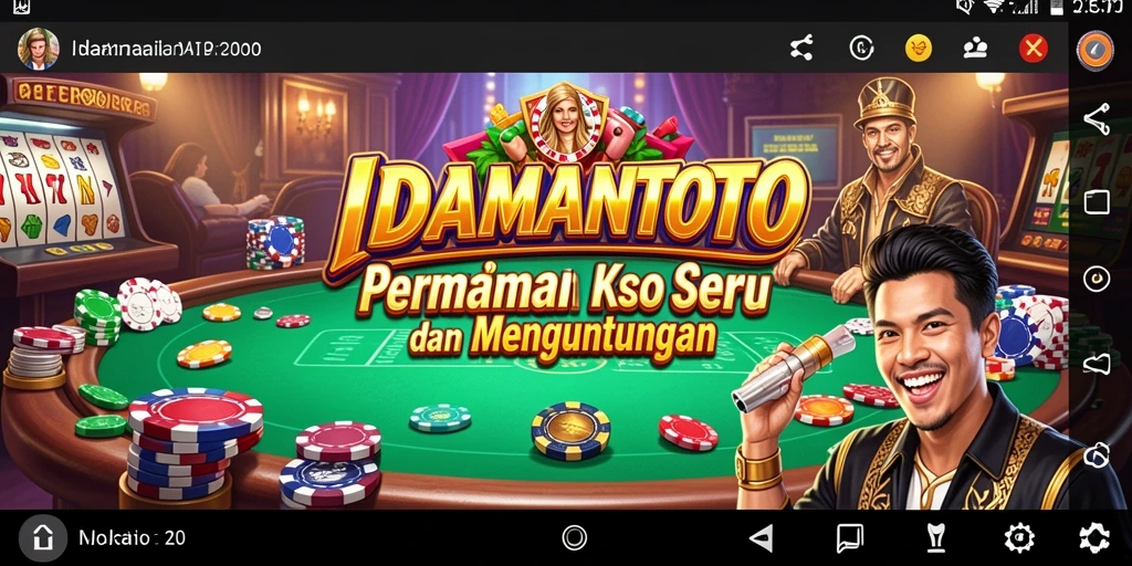 Tampilan menarik gameplay kasino IDAMANTOTO dengan grafis menawan.