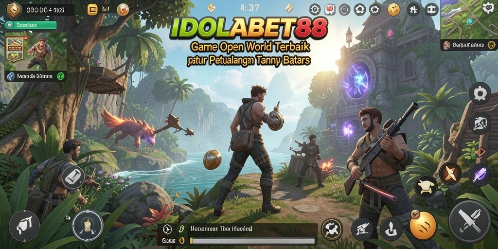 Tampilan gameplay Open World yang mendebarkan dalam IDOLABET88.