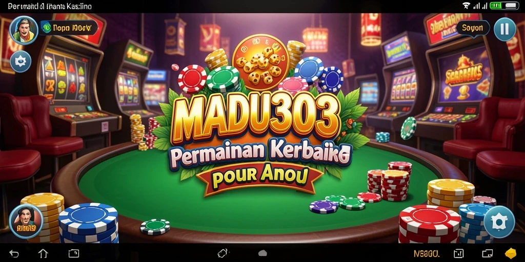 Tampilan menarik dan mendebarkan dari gameplay Kasino MADU303.