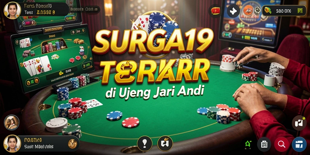 Tampilan mendebarkan permainan poker di SURGA19.