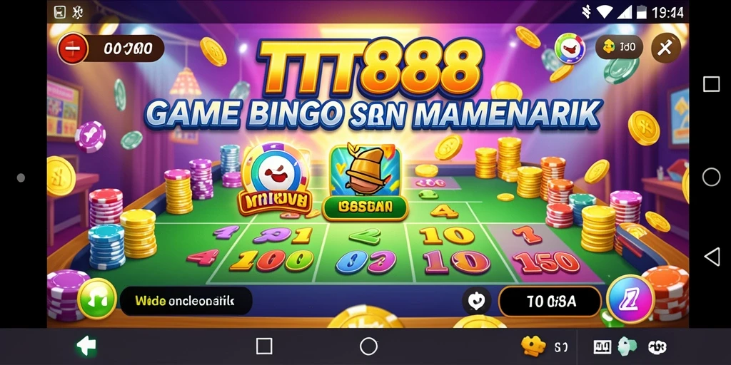 Tampilan gameplay seru dalam permainan Bingo TTT888.
